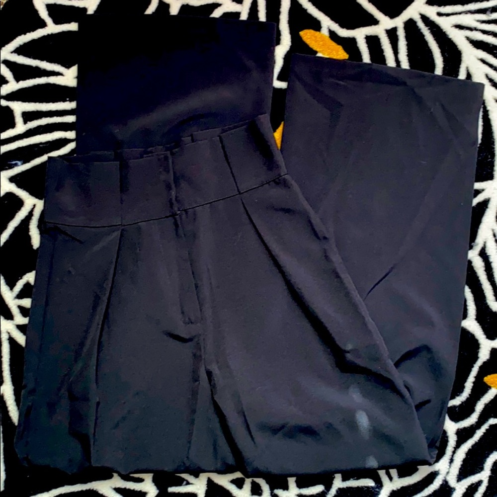 Wide Leg High Waist Trouser